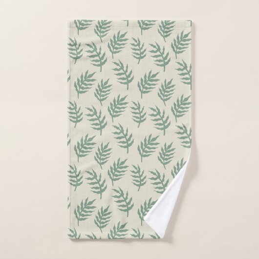 Tropisch Oerwoud Rainforest Fern leveert patroon Bad Handdoek (Handdoek)