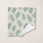 Tropisch Oerwoud Rainforest Fern leveert patroon Bad Handdoek (Wasdoekje)