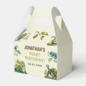 Tropisch Oerwoud Reptiel Kids Verjaardagsfeest Bedankdoosjes (Achterkant)