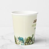 Tropisch Oerwoud Reptiel Kids Verjaardagsfeest Papieren Bekers (Rechts)