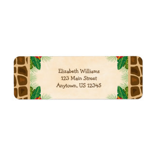 Tropisch Oerwoud Return-adres Etiket