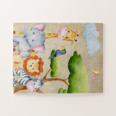 Tropisch Oerwoud Safari Animals Baby Boy Legpuzzel (Horizontaal)