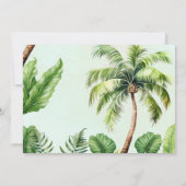 Tropisch Oerwoud Safari Animals Baby shower Foto Kaart (Achterkant)