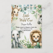 Tropisch Oerwoud Safari Animals Boy Baby shower Informatiekaartje (Voorkant)