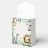 Tropisch Oerwoud Safari Animals Green Leaves Party Bedankdoosjes (Geopend)