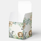 Tropisch Oerwoud Safari Animals Green Leaves Party Bedankdoosjes (Geopend)