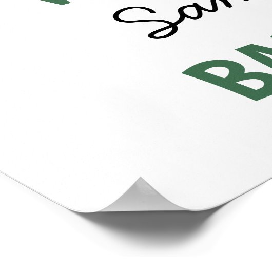 Tropisch Oerwoud Safari Animals Greenery Welkom Poster (Hoek)