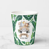 Tropisch Oerwoud Safari Animals Party Papieren Bekers (Voorkant)