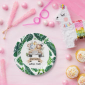 Tropisch Oerwoud Safari Animals Party Papieren Bordje (Feest)