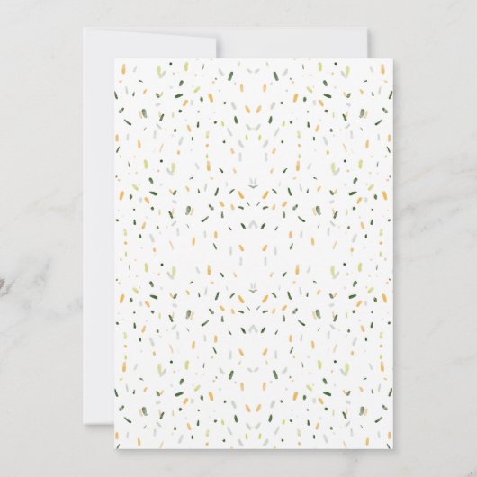 Tropisch Oerwoud Safari Baby shower Kaart (Achterkant)