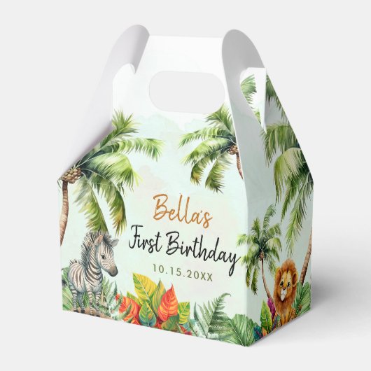 Tropisch Oerwoud Safari Bedankdoosjes (Achterkant)