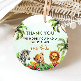 Tropisch Oerwoud Safari Bedankjes Labels