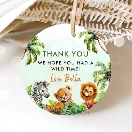 Tropisch Oerwoud Safari Bedankjes Labels