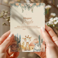 Tropisch Oerwoud Safari Dieren Jongen Raffle Diapp