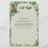 Tropisch Oerwoud Safari Dieren Links Rechts spel (Achterkant)