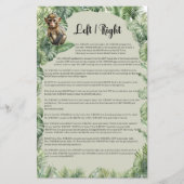 Tropisch Oerwoud Safari Dieren Links Rechts spel (Voorkant)