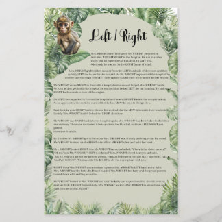 Tropisch Oerwoud Safari Dieren Links Rechts spel