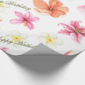 Tropisch Oerwoud Safari eerste verjaardag Cadeaupapier (Hoek)