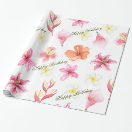 Tropisch Oerwoud Safari eerste verjaardag Cadeaupapier