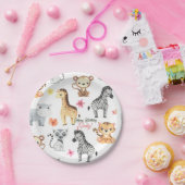 Tropisch Oerwoud Safari eerste verjaardag Papieren Bordje (Feest)