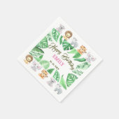 Tropisch Oerwoud Safari eerste verjaardag Servet (Hoek)