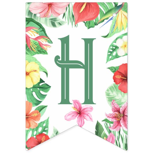 Tropisch Oerwoud Safari eerste verjaardag Vlaggetjes (Tweede vlag)