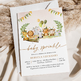 Tropisch Oerwoud Safari Girl Baby Sprinkle Kaart