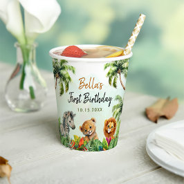 Tropisch Oerwoud Safari Papieren Bekers