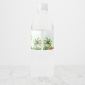 Tropisch Oerwoud Safari Waterfles Etiket (Achterkant)