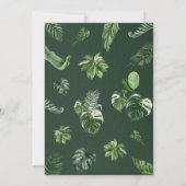 Tropisch Oerwoud Safari Wild Een 1e Verjaardag Kaart (Achterkant)