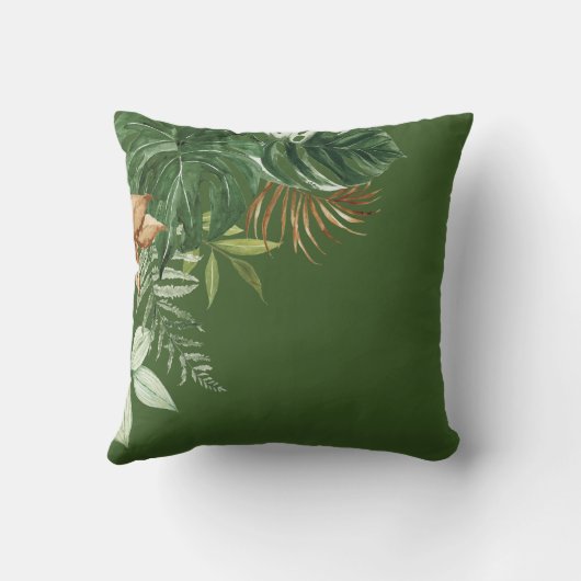 Tropisch Oerwoud Safari Wilde Dieren Jongenskweker Kussen (Achterkant)