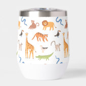 Tropisch Oerwoud Safari Wilde Dieren Patroon (Voorkant)