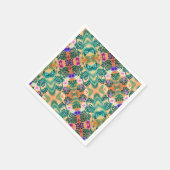 Tropisch oerwoud schilderen servet (Hoek)