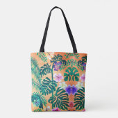 Tropisch oerwoud schilderen tote bag (Achterkant)