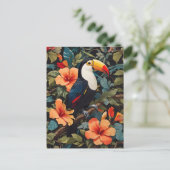 Tropisch Oerwoud Toucan Bird Briefkaart (Staand voorkant)