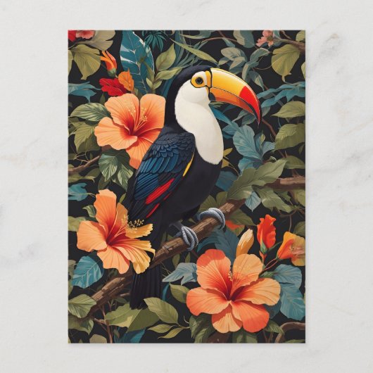 Tropisch Oerwoud Toucan Bird Briefkaart (Voorkant)