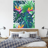 Tropisch Oerwoud uit Griekenland laat paradijs Canvas Afdruk (Insitu (Slaapkamer))