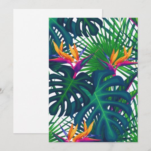 Tropisch Oerwoud uit Griekenland laat paradijs Feestdagenkaart (Voorkant / Achterkant)