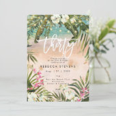 tropisch oerwoud uitnodiging voor dertig jaar (Staand voorkant)