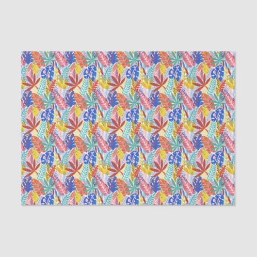 Tropisch Oerwoud van de Colorful Summer Tissuepapier (Voorkant)