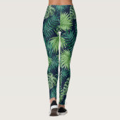 Tropisch Oerwoud van leder | Leggings (Achterkant)