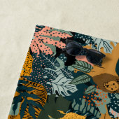 Tropisch Oerwoud van luipaard en tijger Strandlaken (In situ)