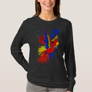 Tropisch Oerwoud van vogels Vogelvogel die Macaw P T-shirt