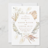 Tropisch Oerwoud van witte pampas gedroogd gras Kaart (Voorkant)