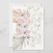 Tropisch Oerwoud van witte pampas gedroogd gras Kaart (Achterkant)