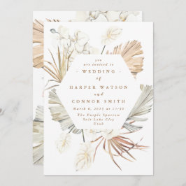 Tropisch Oerwoud van witte pampas gedroogd gras Kaart