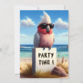 Tropisch Oerwoud Verjaardagsfeest Uitnodiging voor (Achterkant)