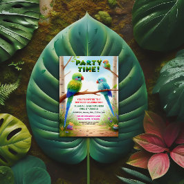 Tropisch Oerwoud Verjaardagsfeest Uitnodiging voor