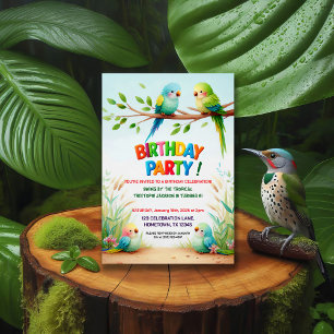 Tropisch Oerwoud Verjaardagsfeest Uitnodiging voor