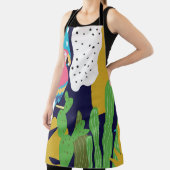 Tropisch oerwoud verlaat achtergrond met papegaaie schort (Insitu)